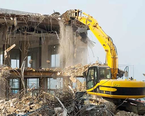 demolishing
